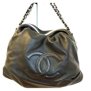 Authentic Chanel Baseball Spirit Ligne Hobo